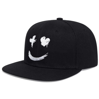 Unisex Personality Ghost Expression Embroidery Hip-hop Hats Outdoor Adjustable Casual Baseball Caps Sunscreen Hat