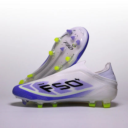 Pro Without-lace F50 Mens Soccer Shoes Boys Training Non-Slip Turf Soccer Cleats TF/FG Football Sneakers Chuteira Campo 35-45