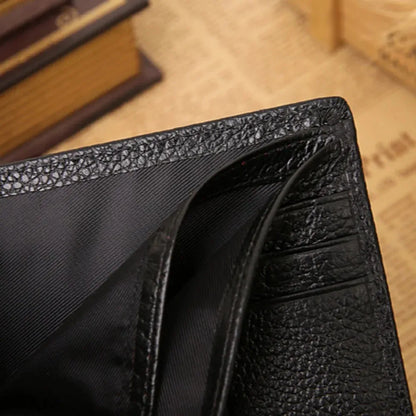 PU Leather Fashion Luxury Cattle Male Quality Design Crocodile Emboss Simple Standard Brand Wallet Handy Purse Men