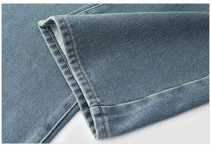 Semir Jeans Women Wide Leg Fleece Lined Comfortable High Waist Winter 2025 New Floor-Length Pants with Leg-Elongating Effect