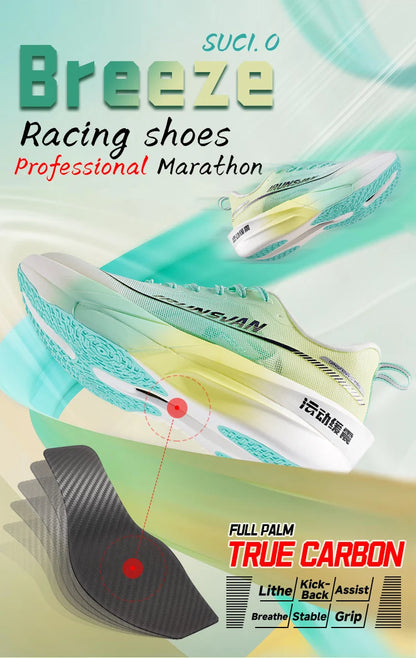 Full Plam Carbon Plate Trail Running Shoes Men 2026 High Quality Trendy Shoes New Ultra-light Running Shoes Sports
