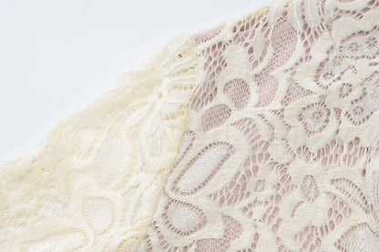 Turtleneck Long Flare Sleeve Patchwork Lace Hollow Out Button Sexy Mini Dress 2025 Spring Women Clothes Party Nightclub