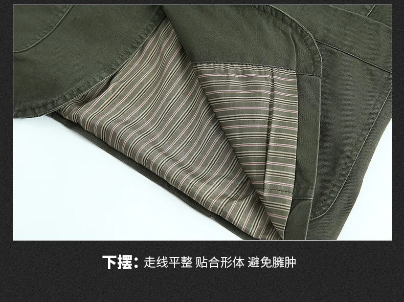 Men Blazer Middle-aged Loose Men Fashion Business British Style Casual Suit Three Button Cotton Casual Clothes Single West Coat