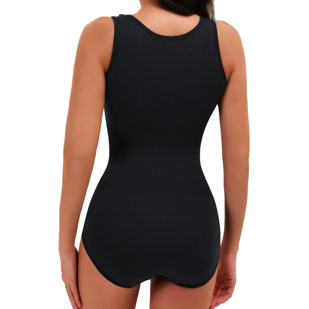 Women Bodysuit Shapewear with Hooks Belts Tummy Control Fajas Body Shaper Waist Trainer Belly Slimming Cincher Corset Tops