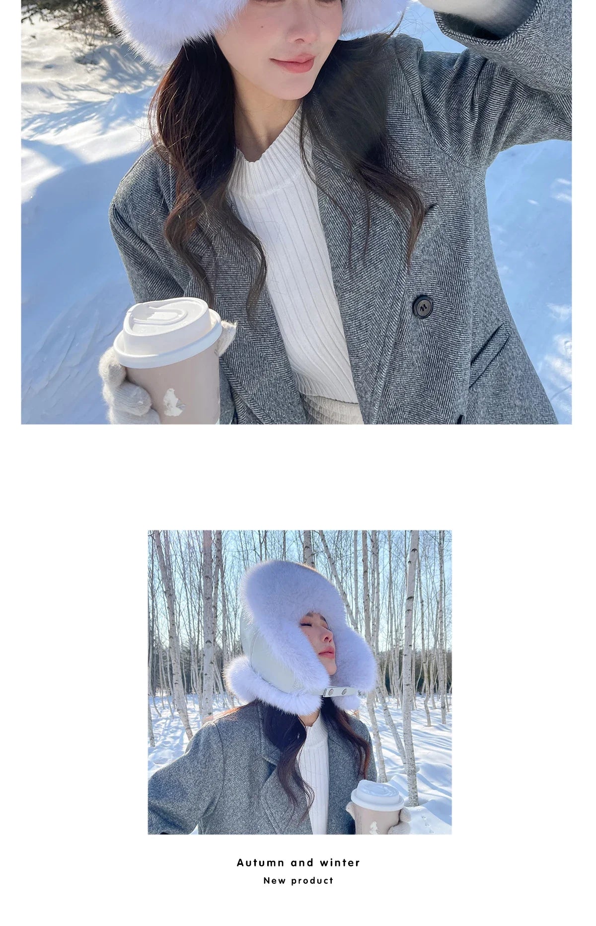 Winter Warm Real Fox Fur Hat Ear-Protecting Hats Women's Genuine Leather Windproof Fox Fur Bomber Hat Thickened Sheepskin Cap