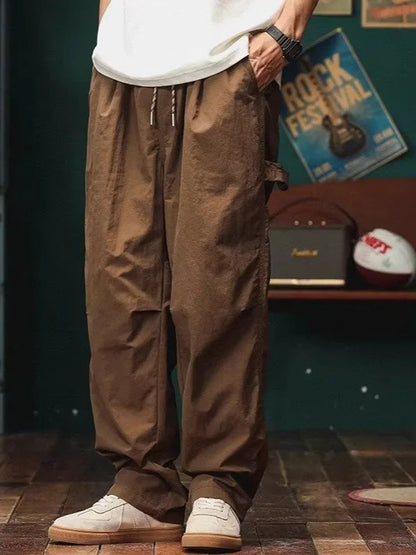 Cargo Pants For Men  2024 Korean style Casual Tightened Nine-point Pants Men's Trendy Multiple pockets Harem Pants