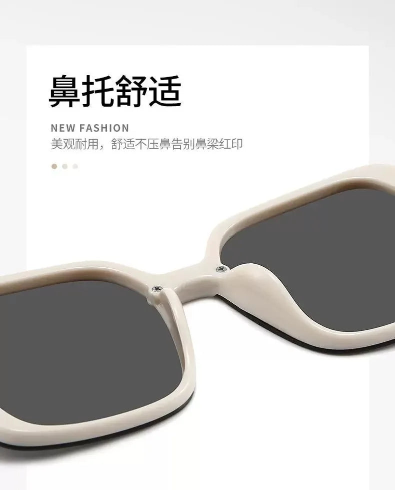 2025 Oversized Polarized Sunglasses for Women and Men  Pearl Fashion Square Designer Sun Glasses Unisex Eyewear UV400 Sunglass