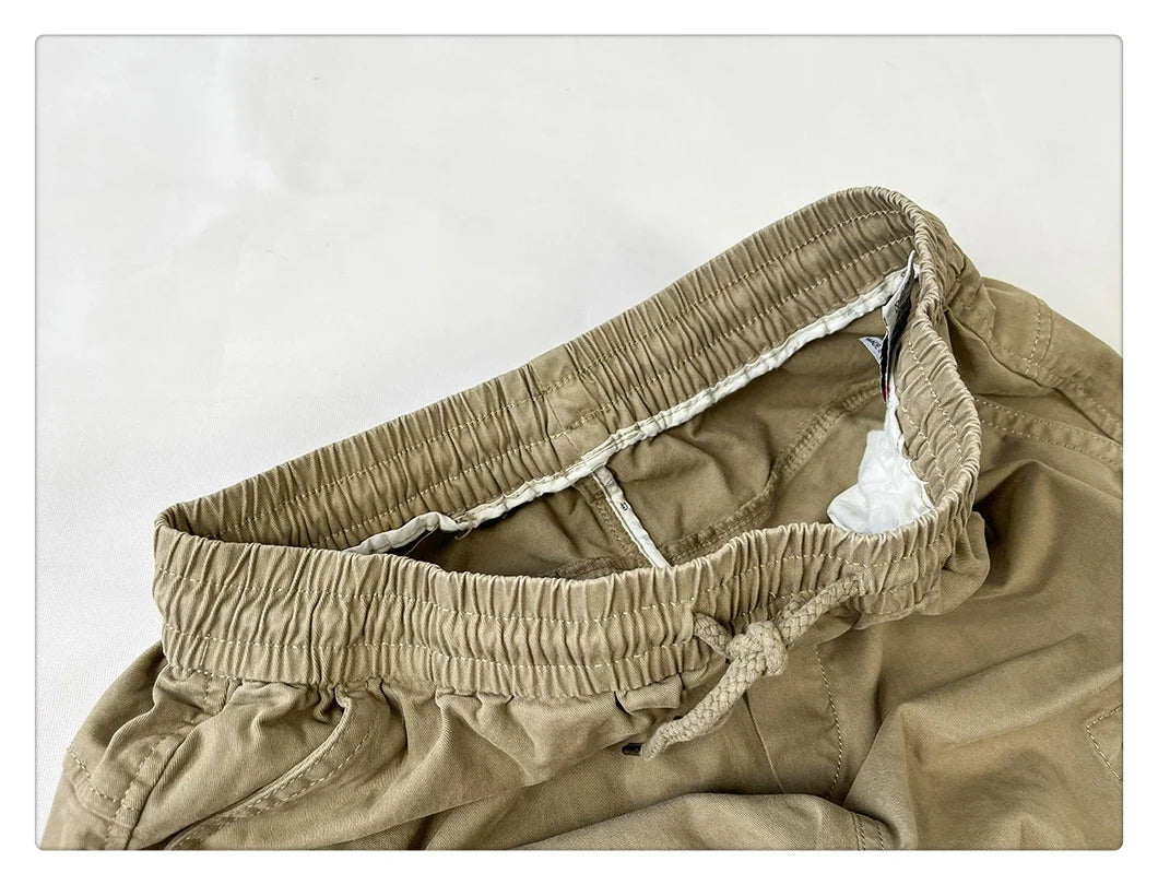 American Vintage Functional Cargo Pants Men Clothing High Quality Khaki Casual Jogging Pants Harajuku Tactical Joggers Trousers