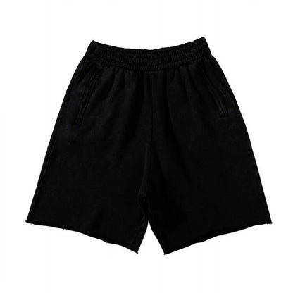 Summer Outdoor Surfing Training Cotton Sport Grey Shorts Men's Loose Soft High Street Motorcycle Casual Running Shorts