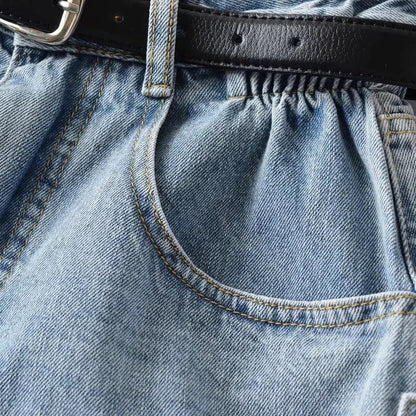 Shorts Basics Denims Women Jean High Waist Sexy Jeans Casual Buttons Pockets 2024 Summer Short Femme Denim Wide Leg Pants