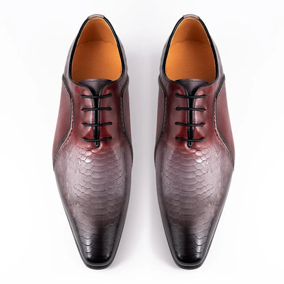 Luxury Business Men Oxford Shoe Elegant Top Quality Formal Genuine Leather Shoe Man Derby Brogues Shoes Wedding Party Shoes