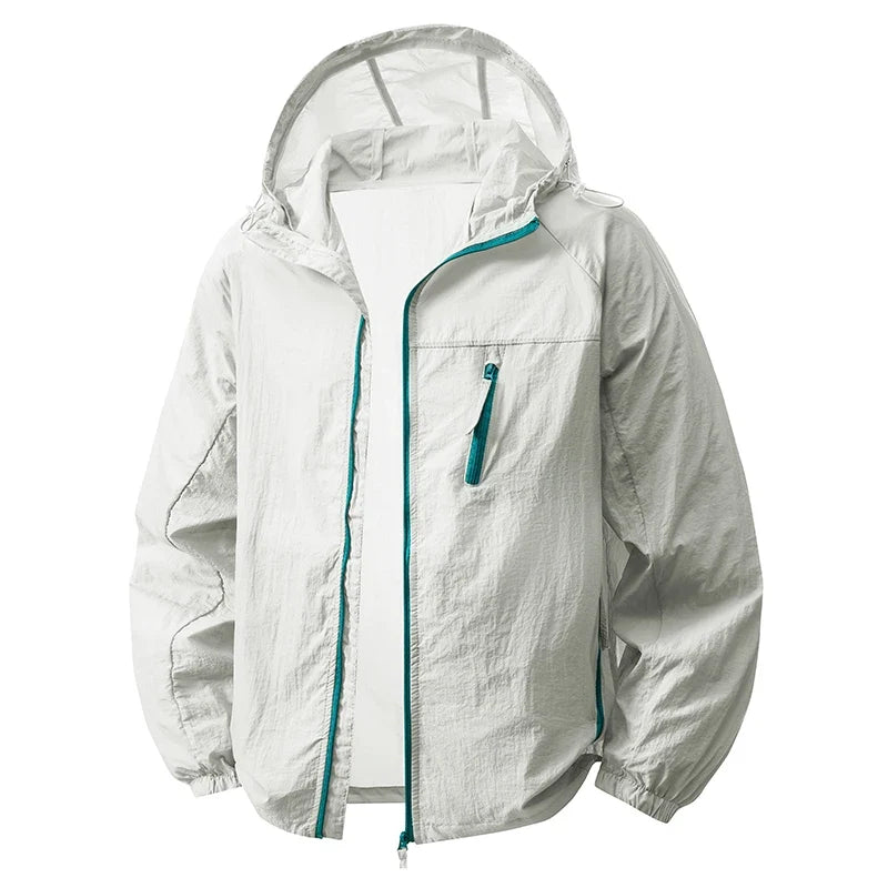 Summer Windbreaker Men Women Lightweight Sun Protection Jacket Unisex Camping Climbing Hiking Outdoor Sports Anti-UV Coat