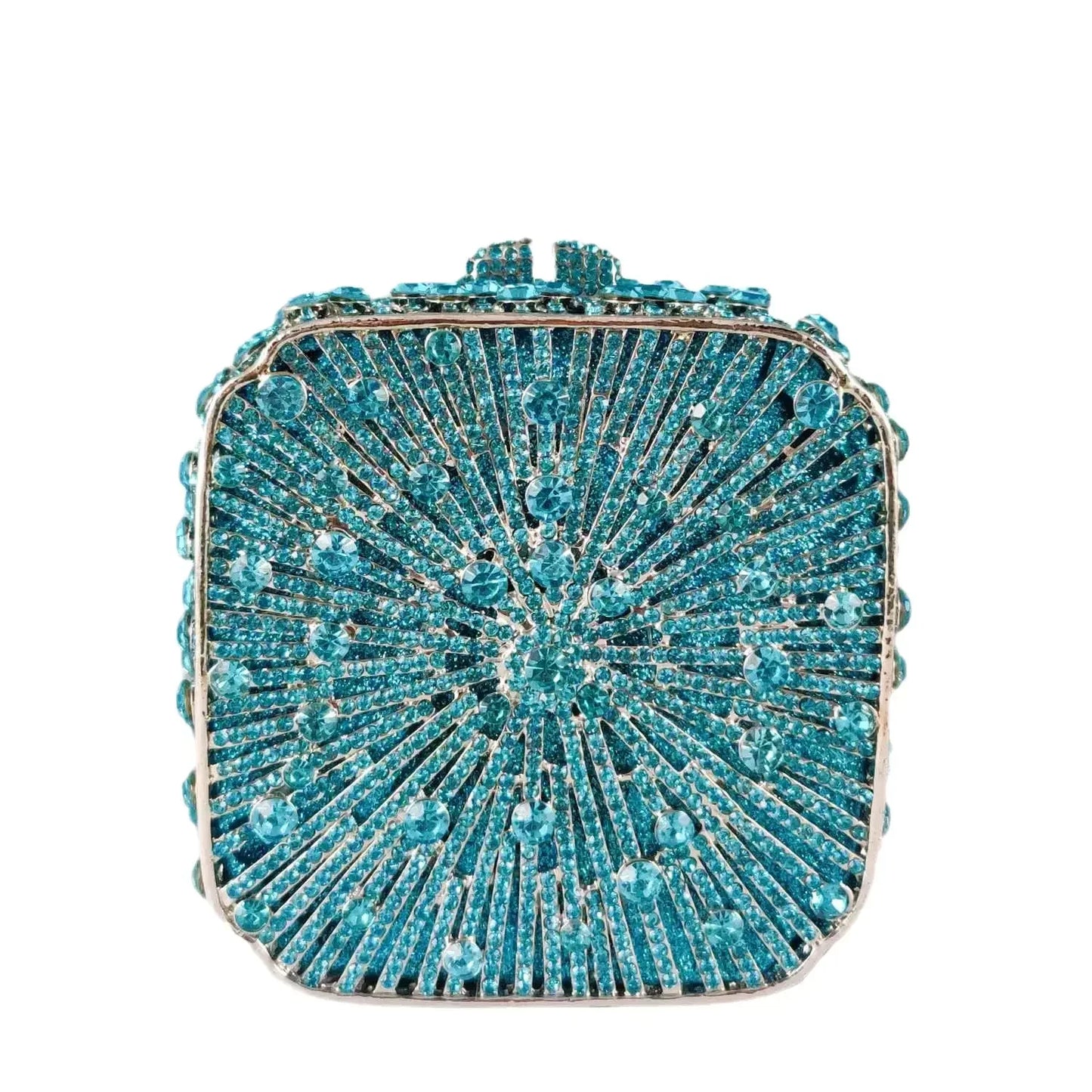 Crystal Women Evening Clutch Bag Wedding Bridal Minaudiere Box Rhinestone Handbags and Purses