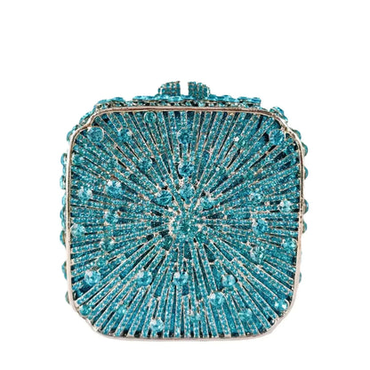 Crystal Women Evening Clutch Bag Wedding Bridal Minaudiere Box Rhinestone Handbags and Purses