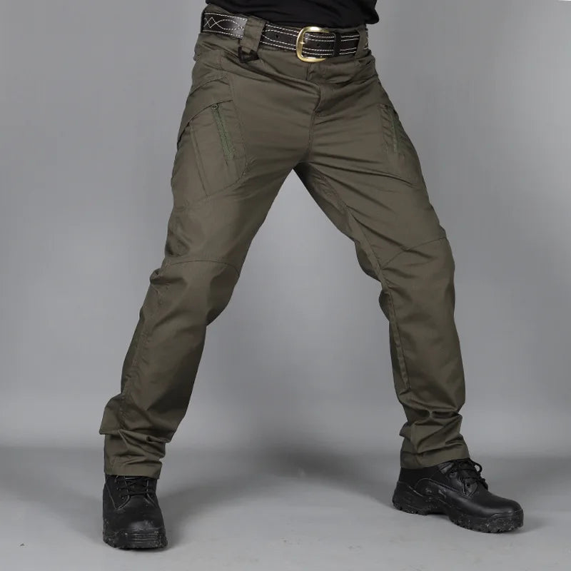 Men's Cargo Pants Multi Pocket Tactical Men Pants Casual Military Army Combat Trousers Waterproof Hiking Pants Plus Size 6Xl