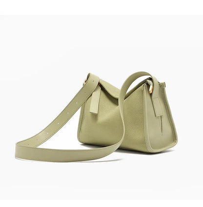 Women's Natural Cow Genuine Leather Shoulder Bags Ladies Retro Fashion Cowhide Crossbody Bag Female Casual Commuting Bag