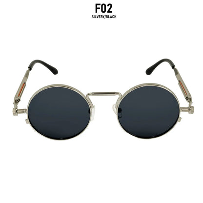 Round Steampunk Sunglasses Men UV400 Protection Punk Fashion Glasses Vintage Luxury Dropshipping Gafas De Sol Lunette De Soleil