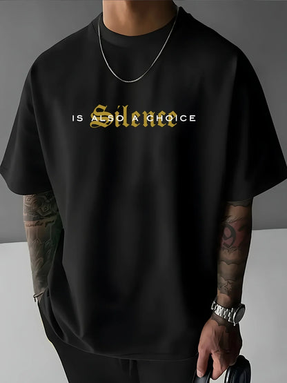 Personalized Dark Letter Print 100% Cotton Men Woment T-shirt Summer Autumn Daily Outdoor Sports Party Casual Loose Short Sleeve