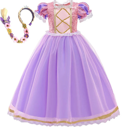 Halloween Costume for Girls Carnival Cosplay Kids Clothes Party Birthday Princess Dress Lace Wedding Christmas Costumes