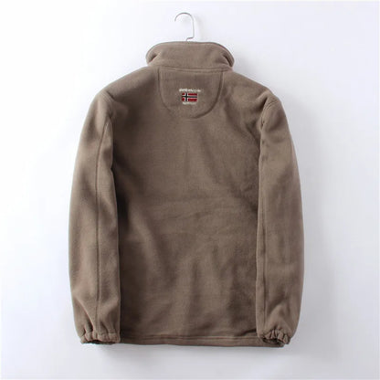 Thickened Double - Sided Polar Fleece Jacket for Men | Autumn/Winter Warm Casual Loose Fit Big Size Coat