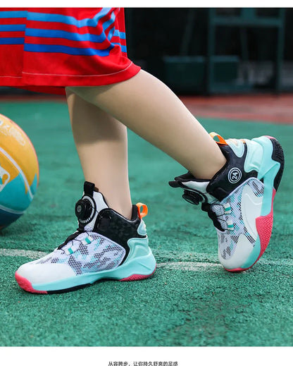 New high-quality breathable and fashionable casual basketball shoes for children and boys