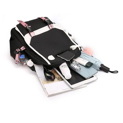 Backpack Cartoon Rucksack Girls School Bag High Capacity Women Backpack