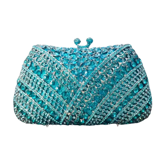 High Quality Luxury Y Lace Shape, Diamond Wedding Party, Tote Bag, Evening Bag, Crystal Clutch