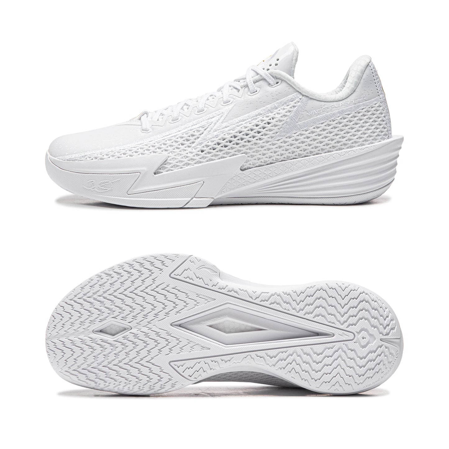 Men's WADE FLASH 2 On Court Basketball Shoes BOOM Cushioning Breathable LiNing Stable Sneaker ABPV013