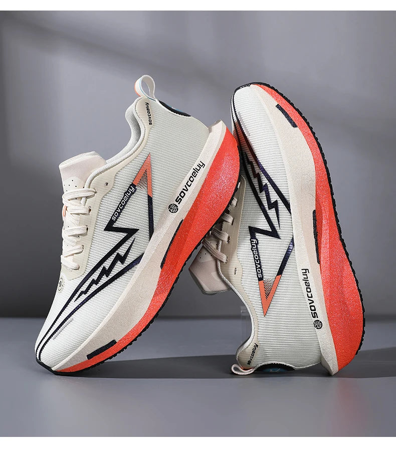 Running Shoes Carbon Board Profession Marathon Men Sports Breathable Lightweight Women's Comfortable Athletic Nonskid Sneakers