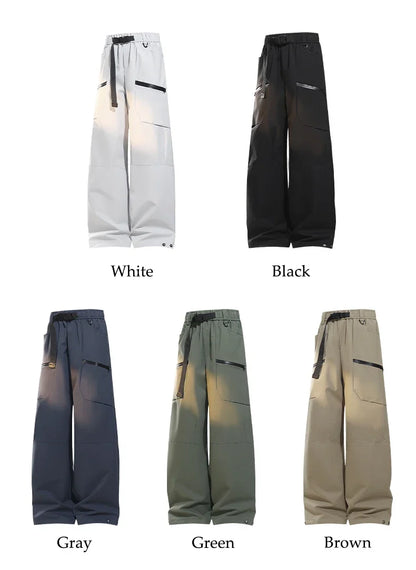Autumn Hiking Pants Male With Belt Outdoor Waterproof Windproof Camping Trousers Spring Women Wear-Resistant Mountaineering Pant