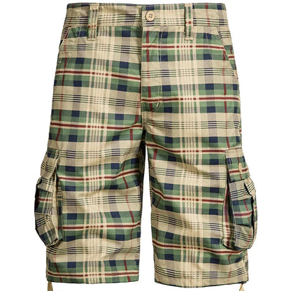 Men Camo Shorts for Men Classic Relaxed Fit Cargo Shorts Multi Pocket Outdoor Hiking Shorts