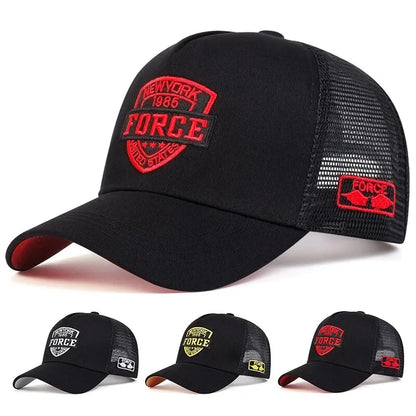 Summer Men Mesh Baseball Cap Outdoor Sport Letter Snapback Hat for Women Unisex Breathable Caps Hip Hop Trucker Hats