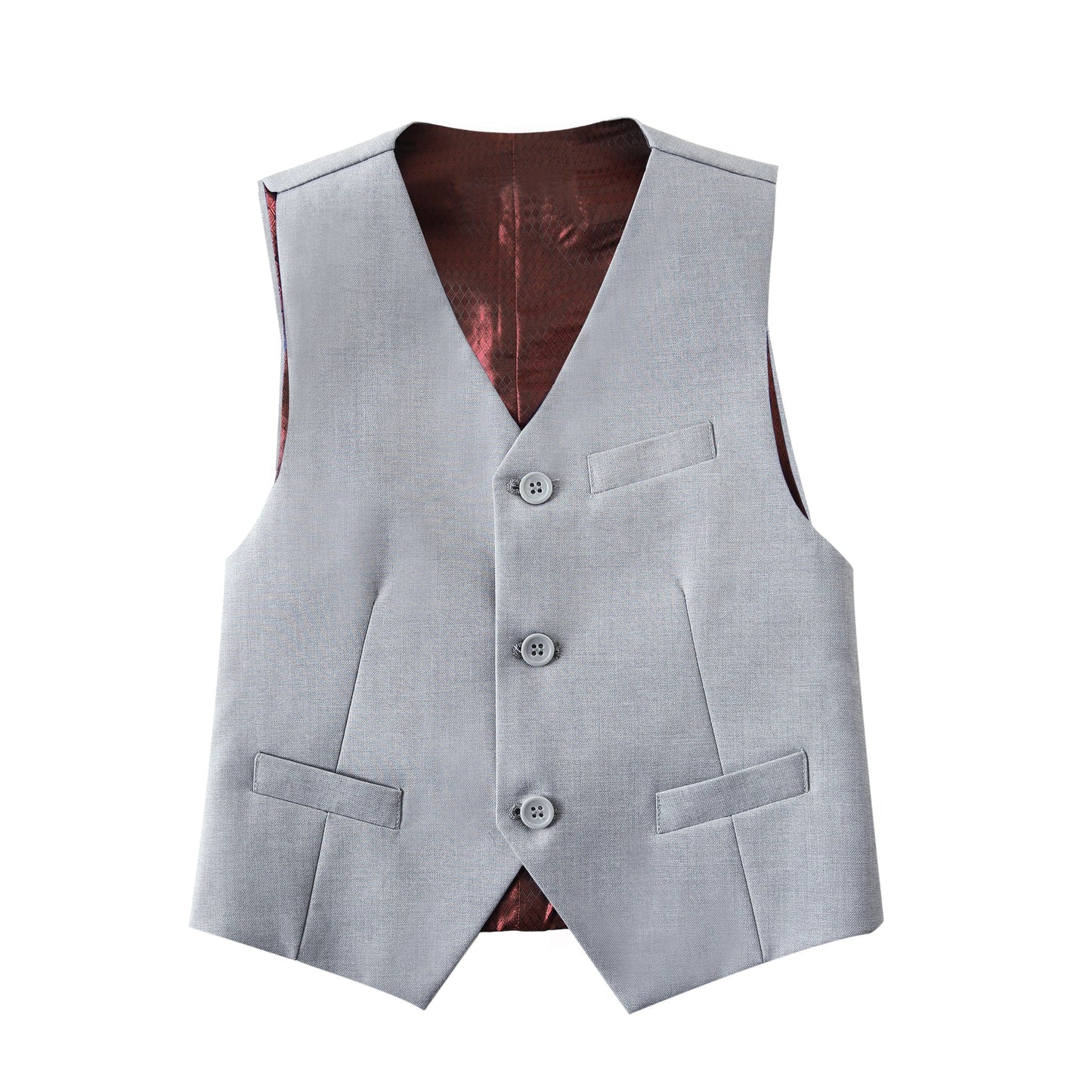 Boys Suit Vest Casual College Party Wedding Kids Vest Size 4-16Y