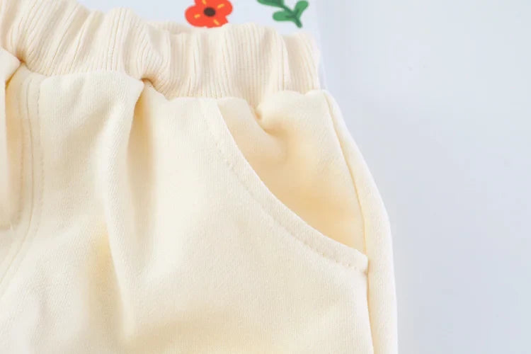 New Spring Autumn Baby Clothes Suit Children Girls Fashion Cartoon T-Shirt Pants 2Pcs/Set Toddler Sports Costume Kids Tracksuits