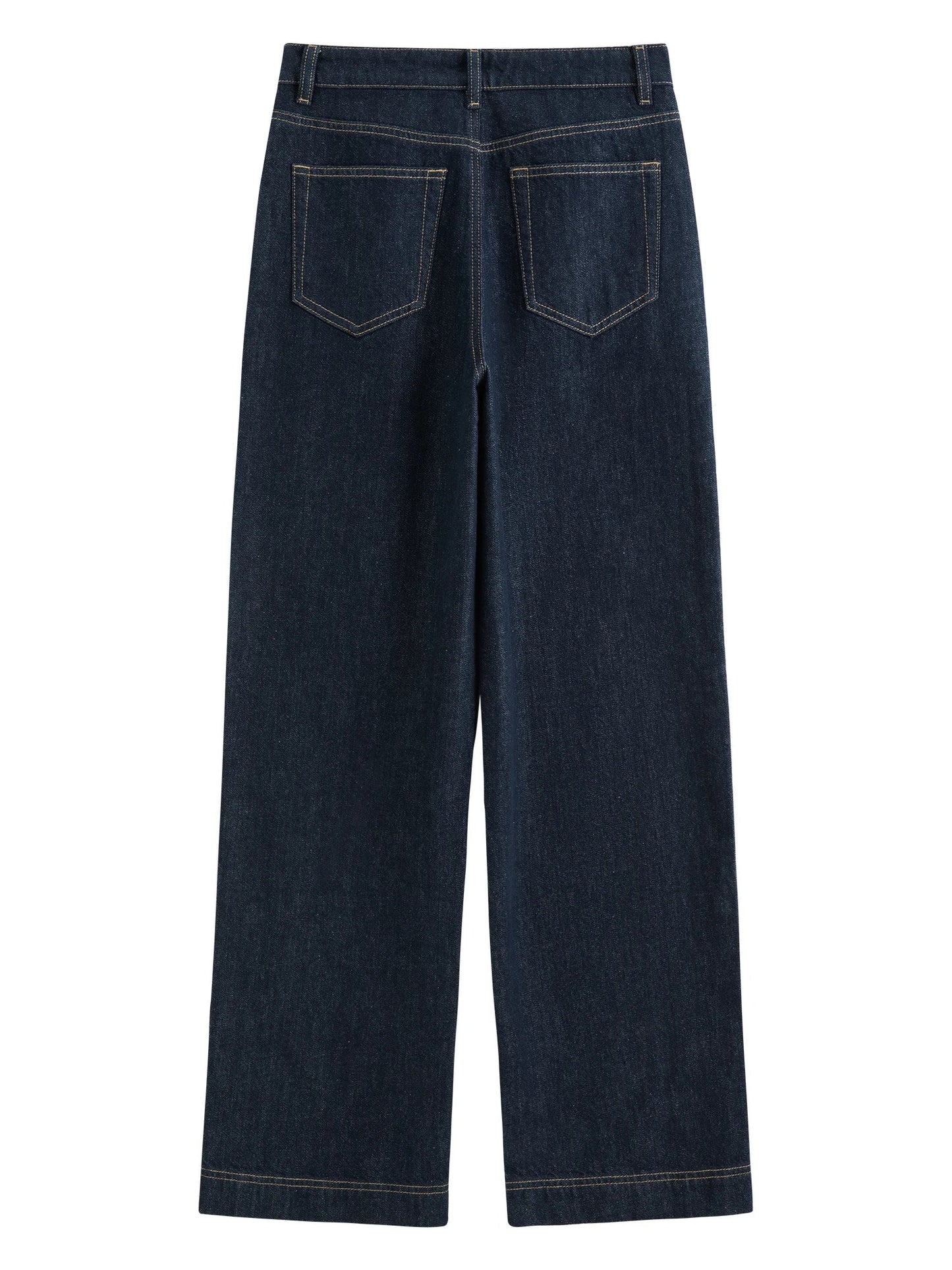 Straight High Waist Jeans for Women Winter Solid Simple All-match 2025 New Long and Short Versatile Pants Korean Style