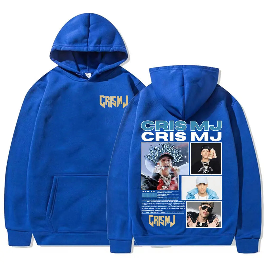 Rapper CRIS MJ Album Tour 2025 Graphic Hoodies Men's Women Fashion Hip Hop Streetwear Sweatshirts High Quality Bodywarmer Hoodie