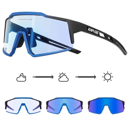 Photochromic Cycling Glasses UV400 MTB Clear Mountain Bike Transition Bicycle Sunglasses for Men Women Sports Eyewear