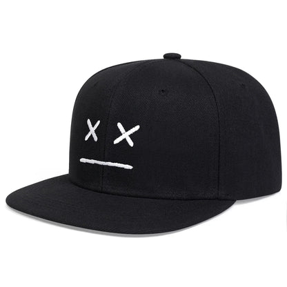 Unisex Personality Ghost Expression Embroidery Hip-hop Hats Outdoor Adjustable Casual Baseball Caps Sunscreen Hat