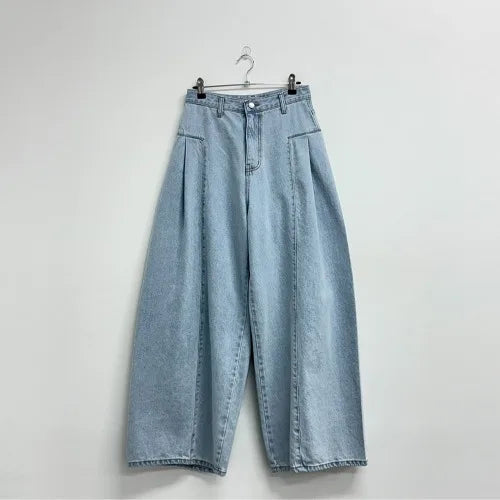 High Waist Wide Leg Denim Jeans Women Summer New Hong Kong Style Loose Lazy Big Bell Long Pants Commute Style Other Other