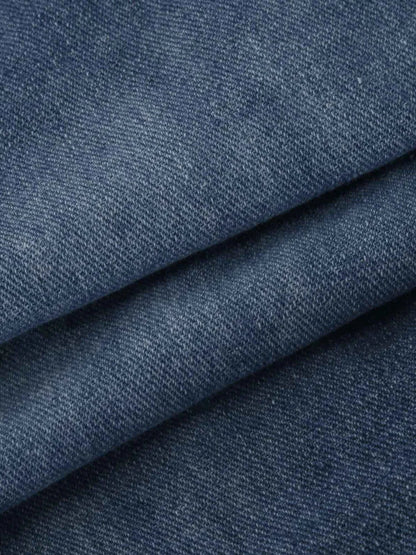 Overalls Jeans Men Ankle Length Jumpsuits Straight Pants Spliced One Piece Pockets Loose Vintage Wash Denim Casual Solid