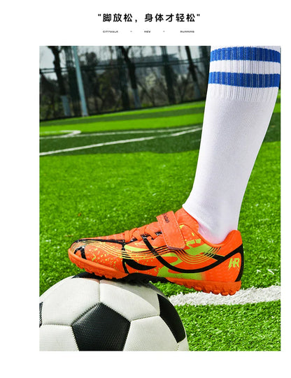 New Men Kids Professional Soccer Shoes Grass Boys Ultralight Football Boots Match Training Shoes Cleats Non-Slip Drop Shipping