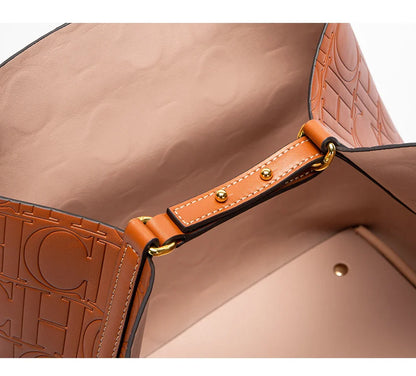 Women's Tote Bag 2024 New Steel Embossed Handbag Large Capacity Business Storage Bag