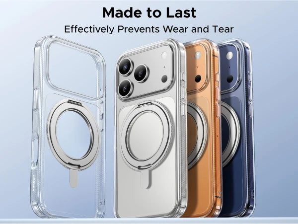 For iPhone 17 Pro Max 360° Magnetic Stand Case Cover for iPhone 17pro for Magsafe Rotatable Magnet Kickstand Case
