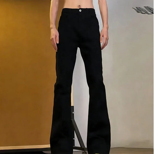 Men New Versatile American Style Vintage Blue Jeans Spring Autumn Trend Baggy Straight Leg Comfortable Men's Denim Trousers