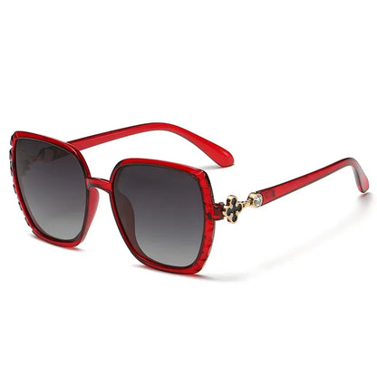 Luxury Square Designer Fashion Big Polarized Sunglasses For Women Glasses Brand 2024 Woman Women's Retro Shades UV400 Eyewear