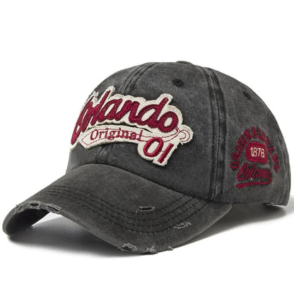 Hip Hop Holes Baseball Hat For Men Women Retro Washed Cotton Peaked Cap Fashion Snapback Sun Visors Punk Letter Bonnet кепка y2k