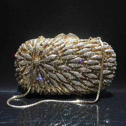 Hot Sale Shiny Diamond Luxury Prom Party Fashion Portable Handbag Women Evening Clutch Bag