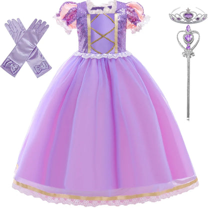 Halloween Costume for Girls Carnival Cosplay Kids Clothes Party Birthday Princess Dress Lace Wedding Christmas Costumes