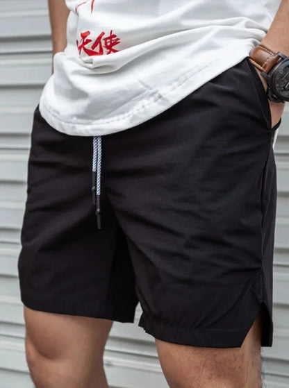 summer Men Shorts Light Weight Thin printing breathable Short Pants Fitness Men Casual Shorts Quick-drying Drawstring Shorts