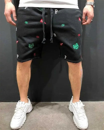 2026 New Spring Summer Men Cargo Shorts Relaxed Fit Breeches Bermuda sports Short Pants cotton Embroider Shorts Men's sweatpants